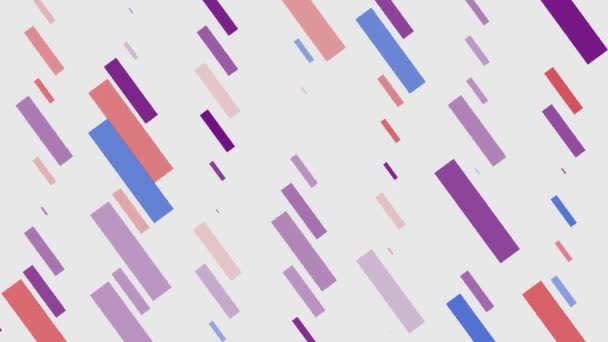 Abstrait coloré lent tournant rectangles fond Nouvelle qualité mouvement universel dynamique animé coloré joyeux musique 4k stock vidéo — Video