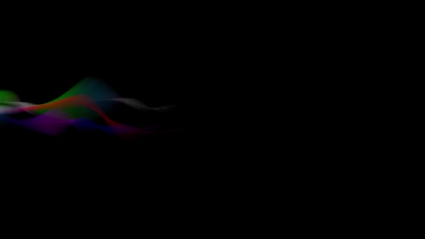 Магічний екран болта накладання кольорової графіки руху частинок для фону анімації логотипу нова якість барвистий крутий красивий 4k стокове відео — стокове відео