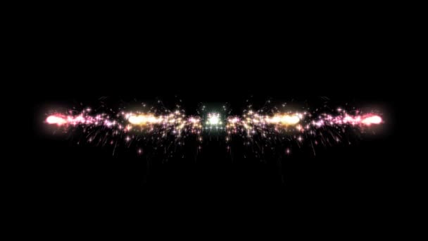 マジックワップボルト衝突虹オーバーレイ色の粒子ループ可能なモーショングラフィックス用ロゴアニメーション背景新しい品質カラフルなクールな素敵な美しい4kストックビデオ映像 — ストック動画
