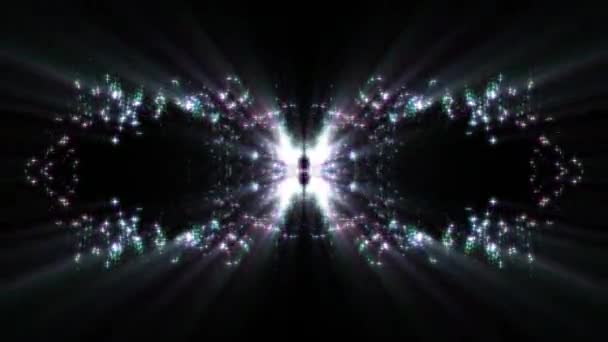 Lumière de noyau d'énergie extraterrestre fond d'animation bouclée brillante nouvelle qualité lumière naturelle lampe rayons effet dynamique coloré lumineux séquences vidéo — Video