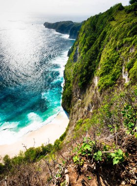 Güzel manzara dikey fotoğraf. 
