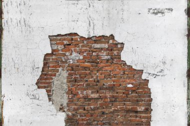 Kırmızı tuğla. Doku duvar.