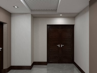 kamu iç 3D render