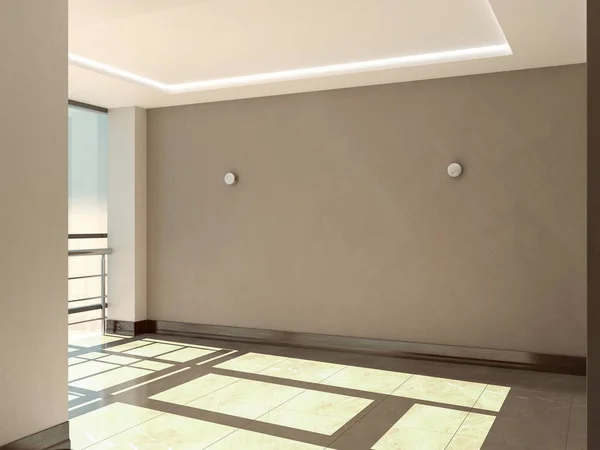 kamu iç 3D render