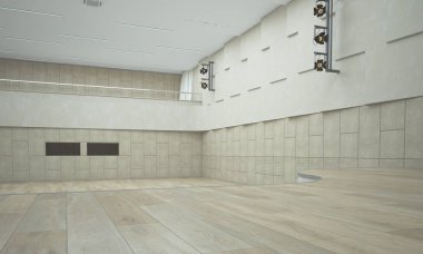 Konser salonu. 3d render