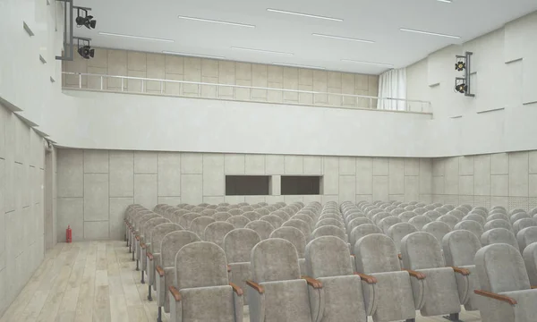 Sala de concertos. Renderização 3D — Fotografia de Stock
