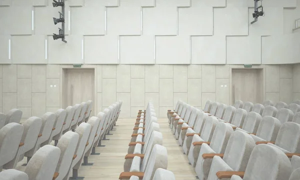 Sala de conciertos. Renderizado 3D — Foto de Stock