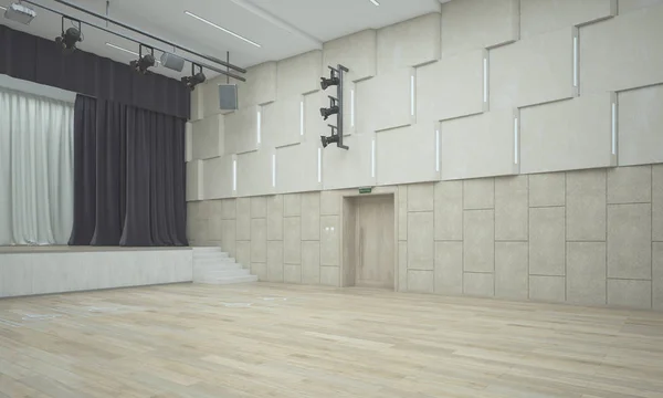 Konser salonu. 3d render