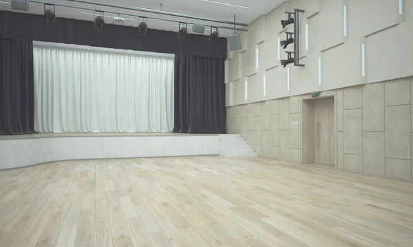 Konser salonu. 3d render