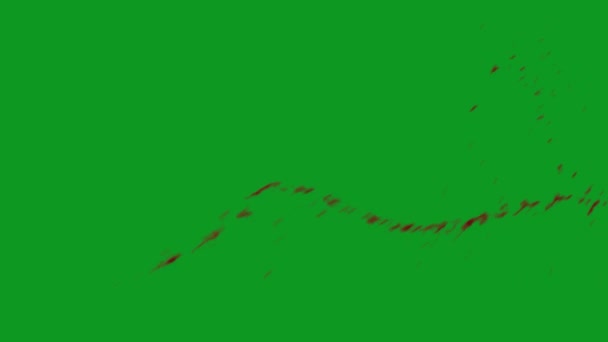 Вибух Крові Високоякісний Анімований Зелений Екран Легке Редагування Зеленого Екрану — стокове відео