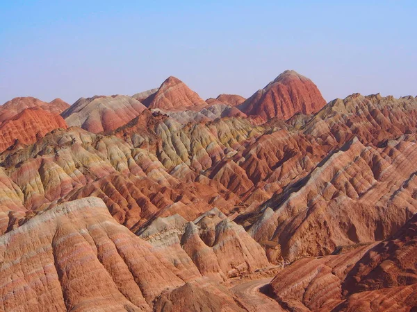 Gökkuşağı Dağ Landform, Zhangye Danxia, Gansu , Çin