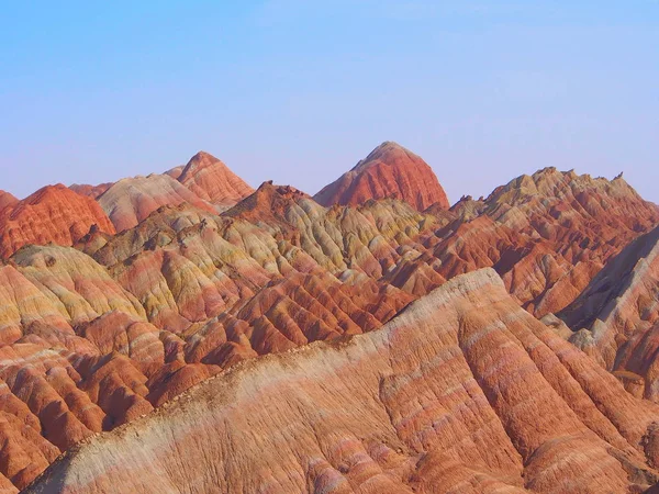 Gökkuşağı Dağ Landform, Zhangye Danxia, Gansu , Çin