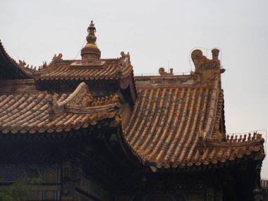 Yonghegong Lama Tapınağı.Uyum ve Barış Salonu.Bir 