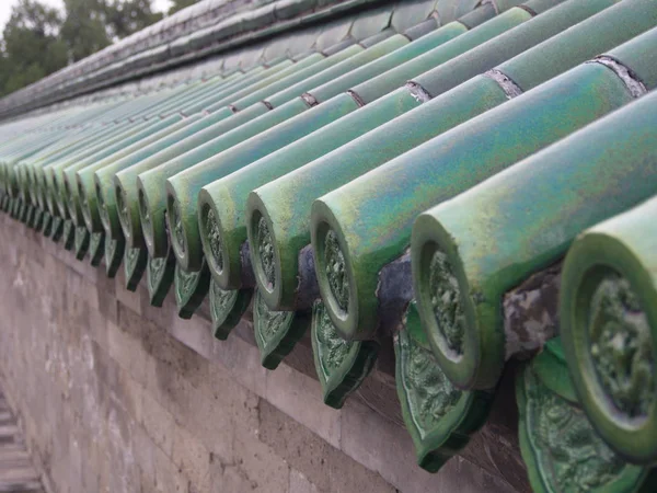 O Templo do Céu em detalhe. Porta e janelas e telhado. Tr — Fotografia de Stock