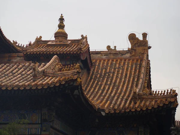 Yonghegong Lama Temple.Le Hall de l'Harmonie et de la Paix. — Photo