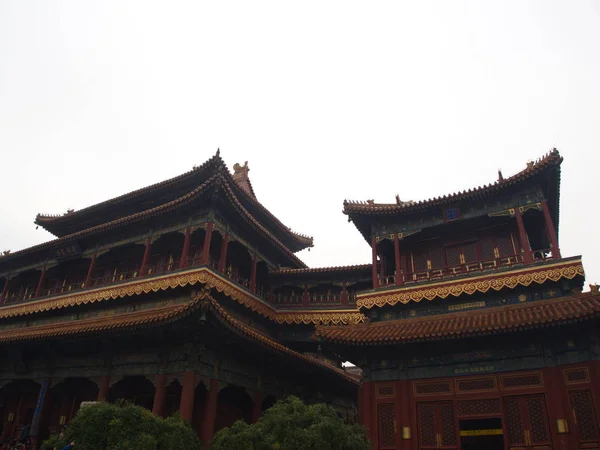 Yonghegong Lama Temple.The Hall of Harmony and Peace.One of the — Stock Photo, Image