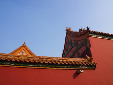 Yasak Şehir'deki bina. Pekin Şehri, Çin. 24. Octob