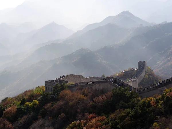 Gran Muralla China. Viajar a Pekín, China. 23 de octubre, 2 — Foto de Stock