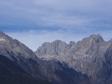 Lijiang Yunnan P Yy Dragon Kar Dağı Çarpıcı bir görünüm
