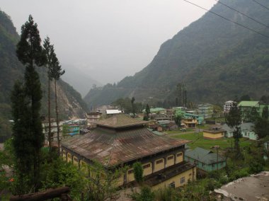 Lachen ve Lachung Village ,Sikkim India , 14 Nisan 2013 : a s
