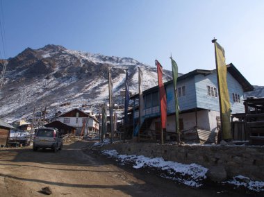 Lachen ve Lachung Village ,Sikkim India , 14 Nisan 2013 : a s