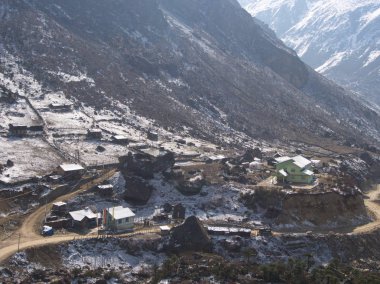Lachen ve Lachung Village ,Sikkim India , 14 Nisan 2013 : a s