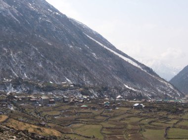 Lachen ve Lachung Village ,Sikkim India , 14 Nisan 2013 : a s