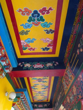 Gangtok yakınlarındaki Rumtek Manastırı. Sikkim, Hindistan, 2013 14 Nisan