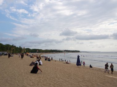 Kuta Plajı ve bulut, Bali Adası. Endonezya Seyahat, 12
