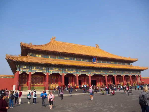 El edificio en Ciudad Prohibida. Beijing City, China. 24 de octubre —  Fotos de Stock