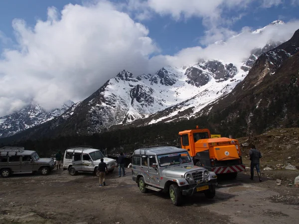 Nollpunkt Sikkim, där civila vägen slutar till himlen, Sikkim i — Stockfoto