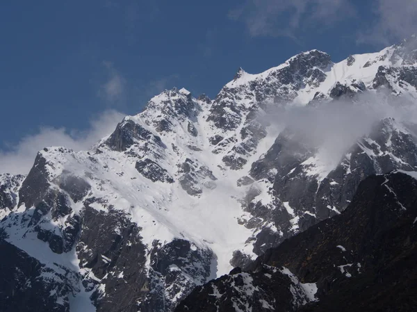 Zero Point Sikkim, gdzie cywilów droga kończy się na niebie, Sikkim w — Zdjęcie stockowe