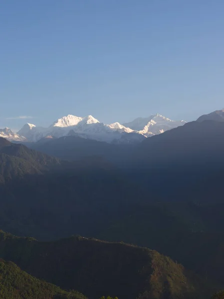 Nollpunkt Sikkim, där civila vägen slutar till himlen, Sikkim i — Stockfoto