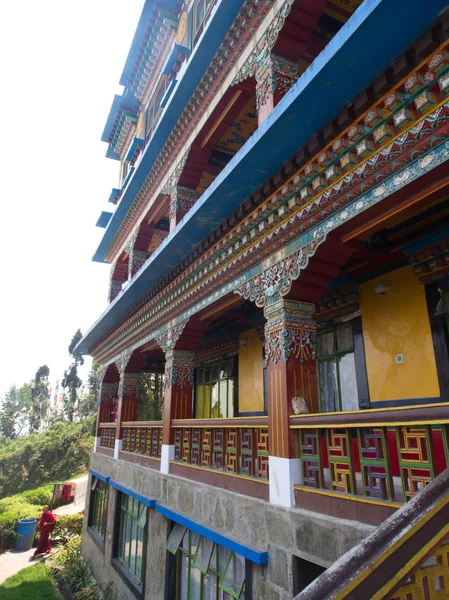 Rumtek kloster nära Gangtok. Sikkim, Indien, 2013 14 april — Stockfoto