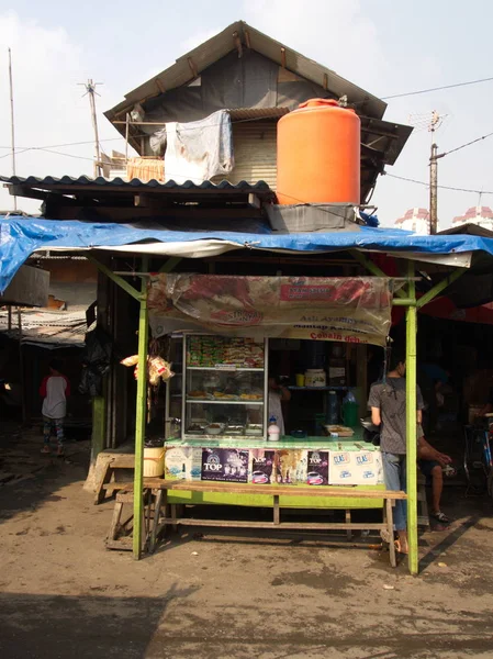 Élet Pasar Ikan és Muara Karang, a történelmi Jakarta hal Mar — Stock Fotó