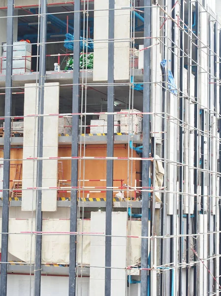 In uitvoering van High Rise Tower Building bouwplaats. Bangkok in 3e september, 2019 — Stockfoto
