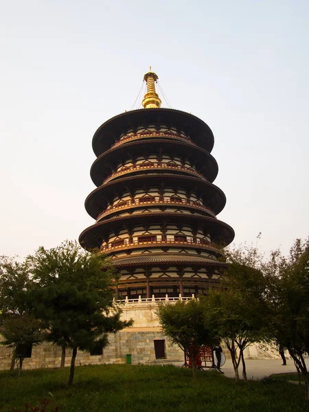 Torre Luoyang Ruínas Dinastia Sui Tang Mingtang Tiantang Área Cênica — Fotografia de Stock