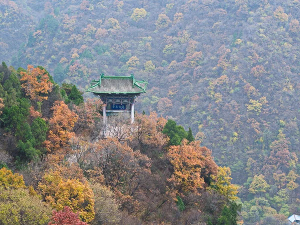 Montagne Mianshan Patrimoine Mondial Beaucoup Temples Grottes Taoïstes Suspendus Antiques — Photo