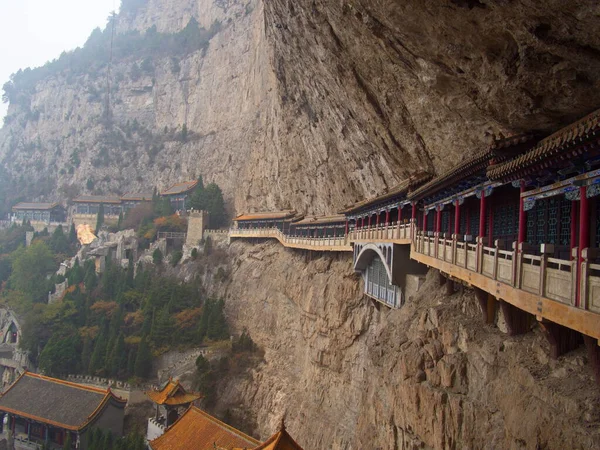 Mianshan Dağı Dünya Mirası, pek çok antik Taoist Tapınak ve mağara. Pingyao Antik Şehir, Shanxi Eyaleti, Çin. 18 Ekim 2018.