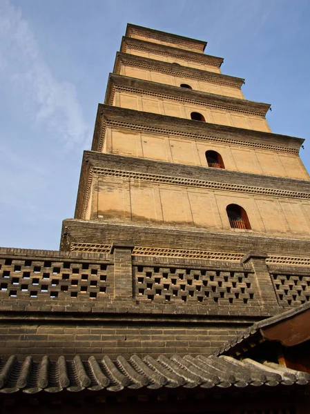 Giant Wild Goose Pagoda Big Wild Goose Pagoda Est Une — Photo