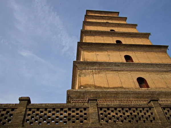 Giant Wild Goose Pagoda Nebo Big Wild Goose Pagoda Buddhistická — Stock fotografie