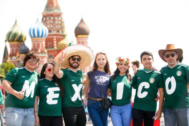 Hayranları Meksika Dünya Kupası, Haziran 2018 Rusya, Moskova