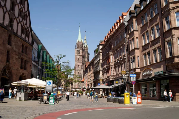 View Streets Nuremberg — Stock Photo, Image