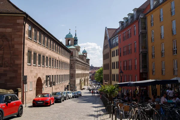 Vista Las Calles Nuremberg Alemania — Foto de Stock