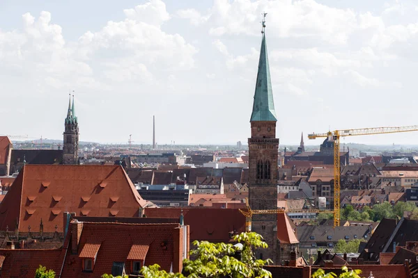 Nuremberg Alemania Ciudad Vieja Skyline — Foto de Stock