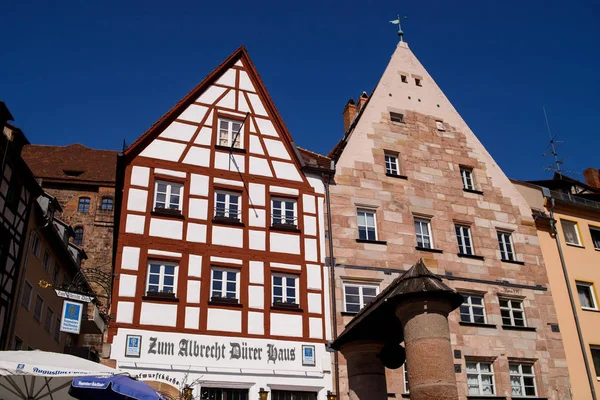 Blick Auf Die Straßen Von Nürnberg Deutschland — Stockfoto