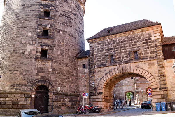 Vista Das Ruas Nuremberga Alemanha — Fotografia de Stock