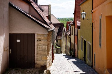 rothenburg ob der tauber, franconia, Bavyera, Almanya tarihi şehrin güzel manzara