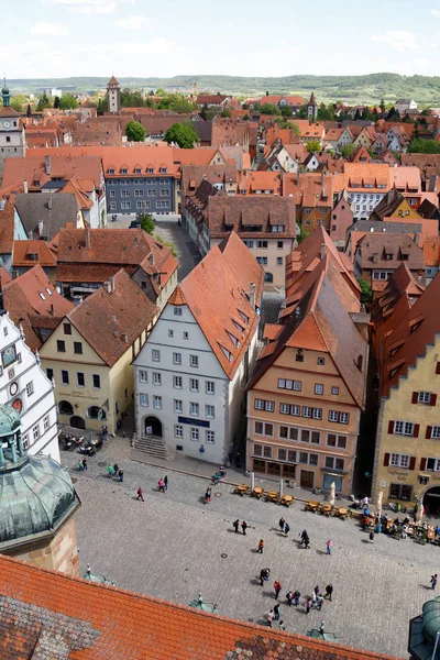 Vista Superior Del Panorama Rothenburg Tauber Baviera Alemania — Foto de Stock