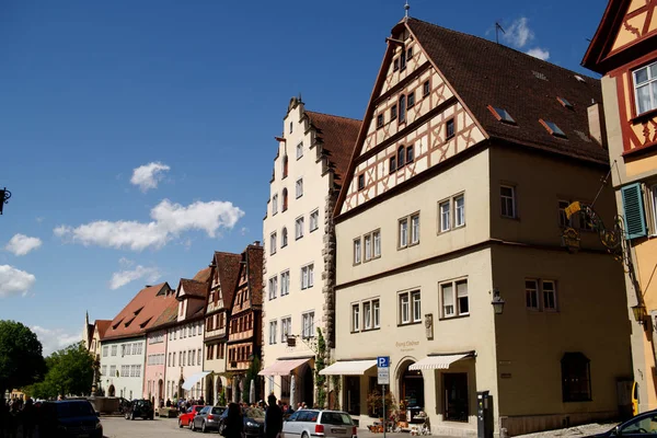 Bela Vista Cidade Histórica Rothenburg Der Tauber Franconia Baviera Alemanha — Fotografia de Stock